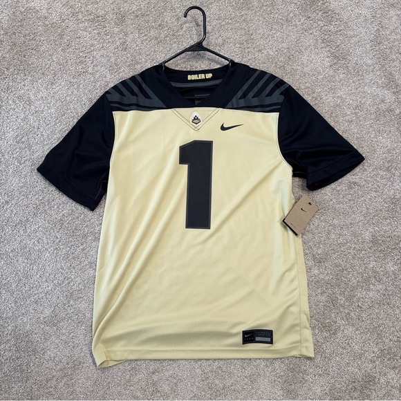Men’s Size Medium Nike Purdue Boilermakers Jersey #1 NCAA GOLD - Picture 1 of 7